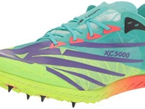 New Balance Men's XC 5K V6 Running Shoe, Cyber Jade/Pixel Green, 12