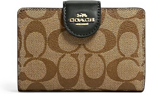 Coach Signature Medium Corner Zip Wallet
